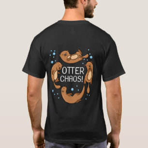 Otter Chaos Gift For Kids Cute Sleeping Pajama Nov T-Shirt