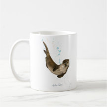 Otter Coffee Mug with Latin Name
