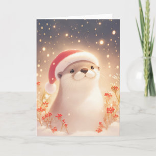 Otter Cozy Christmas Eve Card