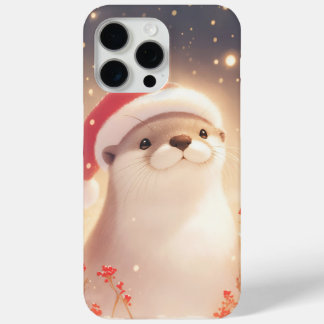 Otter Cozy Christmas Eve iPhone 15 Pro Max Case