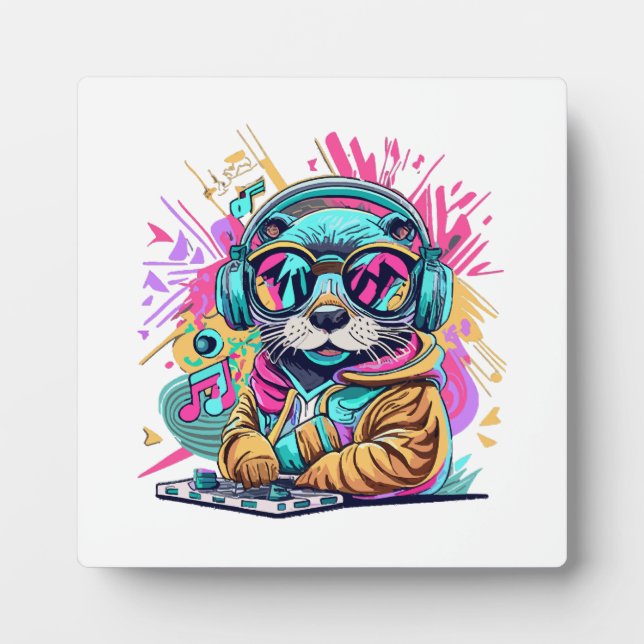 otter Dj 90s vibes Plaque (Front)