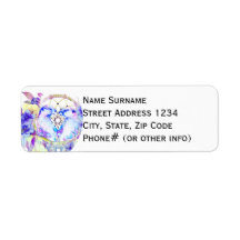Otter Dreamcatcher Blue Jaune Floral