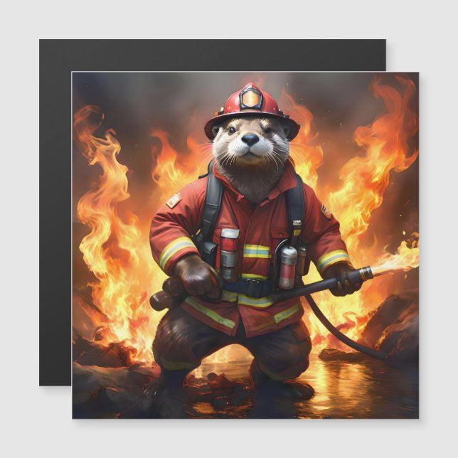 Otter Firefighter, (Front/Back)