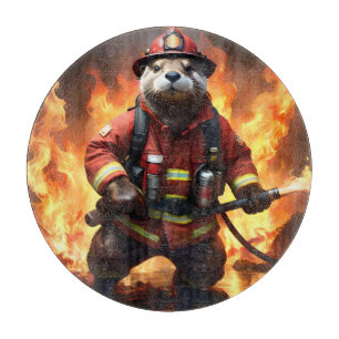 Otter Firefighter, Cutting Board