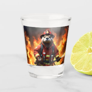 Otter Firefighter, Shot Glass