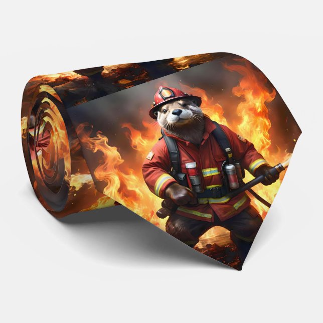 Otter Firefighter, Tie (Rolled)