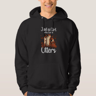 Otter For Girls Women Sea Otter Animal Hoodie