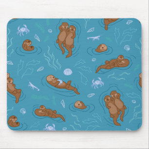 Otter fun mouse pad