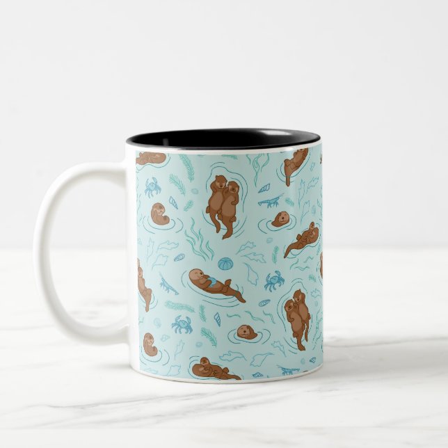 Otter fun Two-Tone coffee mug (Left)