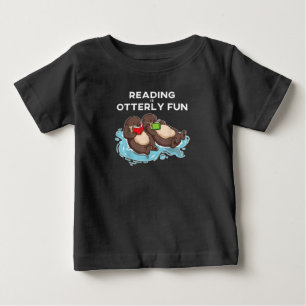 Otter Gift   Sea Otter Book Reading Gift Bookworm Baby T-Shirt