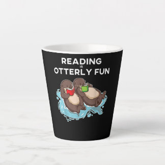 Otter Gift | Sea Otter Book Reading Gift Bookworm Latte Mug