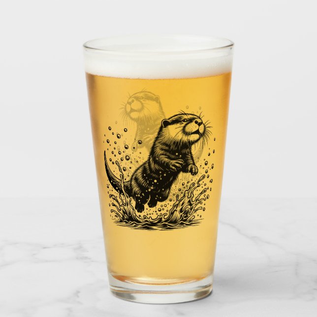 Otter Glass (Front Filled)