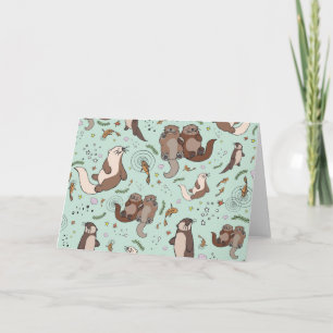 Otter Greetings Card