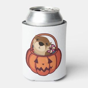 Otter Halloween Can Cooler