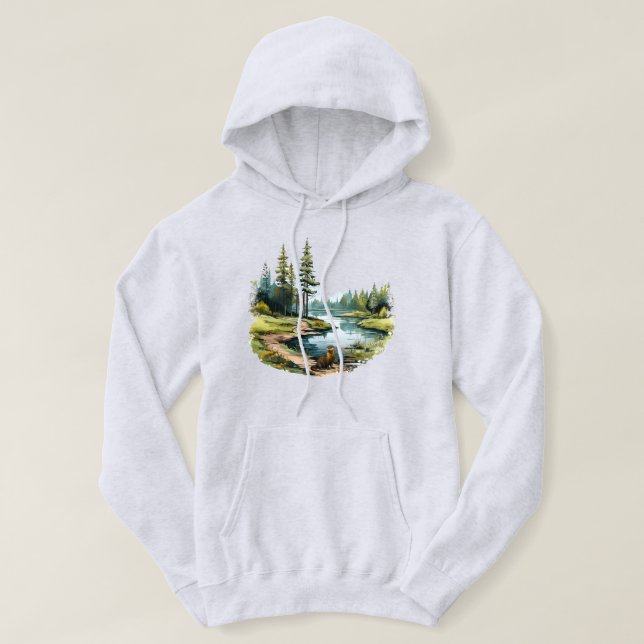 Otter Hooded Sweatshirt (Design Front)