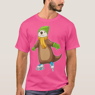 Otter Ice skating Ice skates T-Shirt
