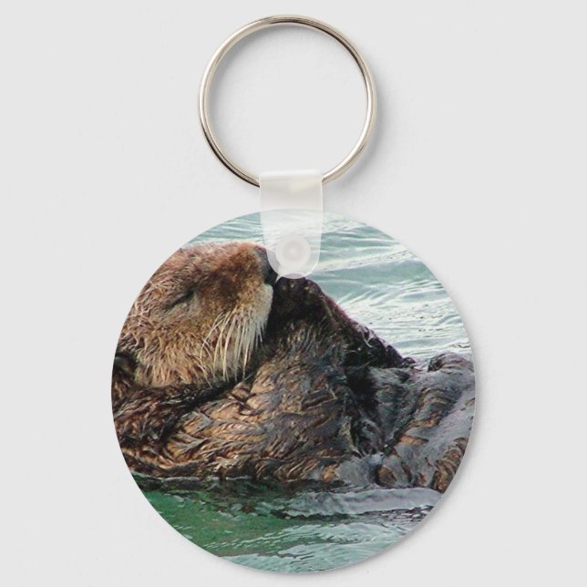 otter in prayer keychain (Front)