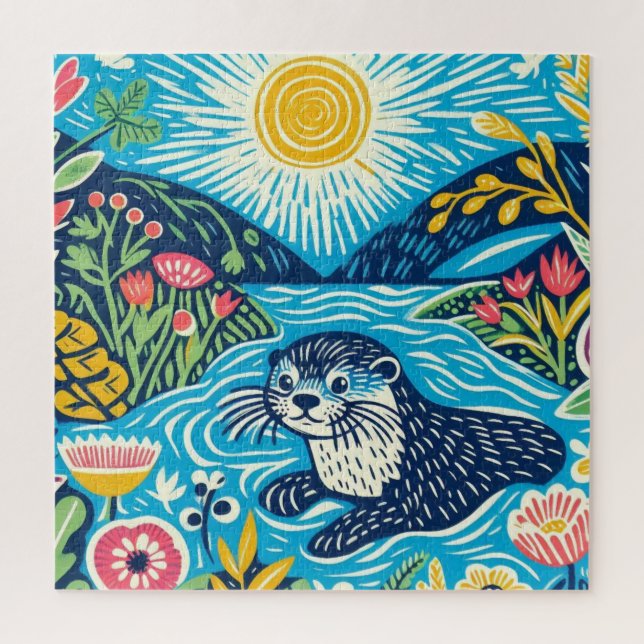 Otter Jigsaw Puzzle (Vertical)