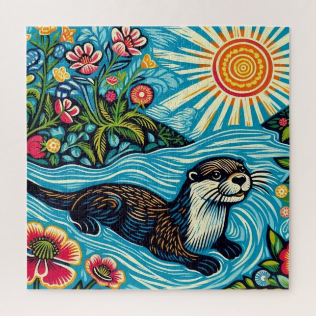 Otter Jigsaw Puzzle (Vertical)