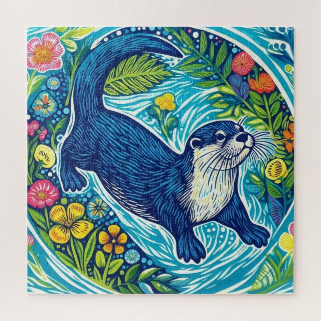 Otter Jigsaw Puzzle (Vertical)