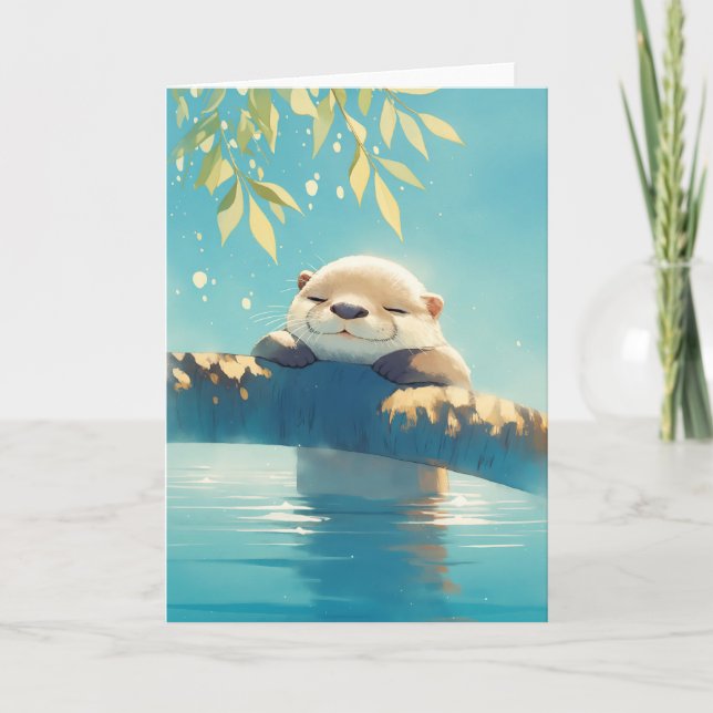 Otter Log Lounge Card (Front)
