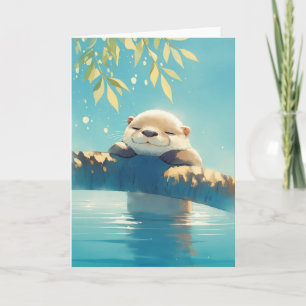 Otter Log Lounge Card