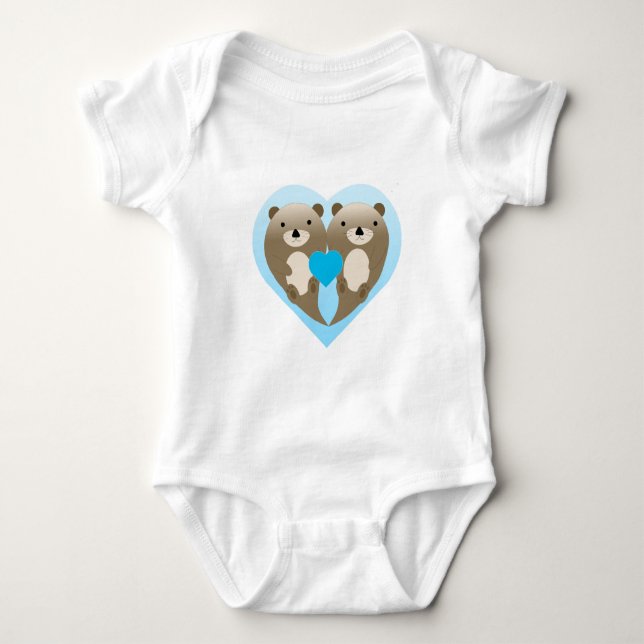 Otter Love Baby Bodysuit (Front)