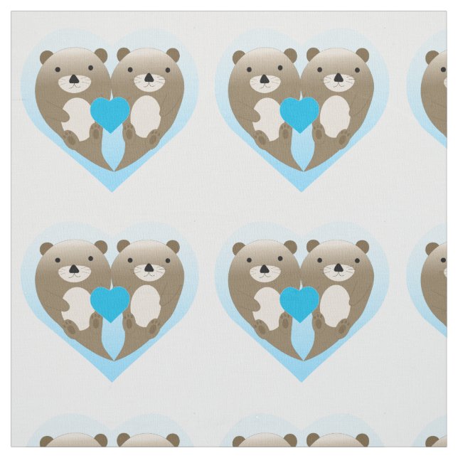 Otter Love Fabric (Swatch)