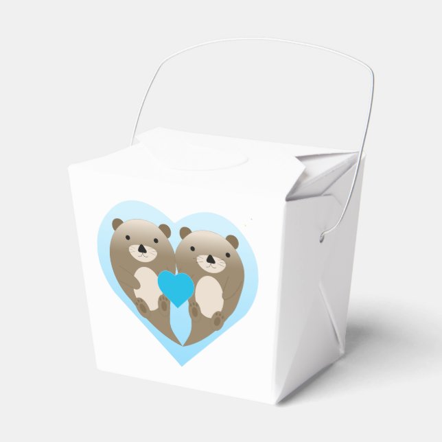 Otter Love Favor Box (Front Side)