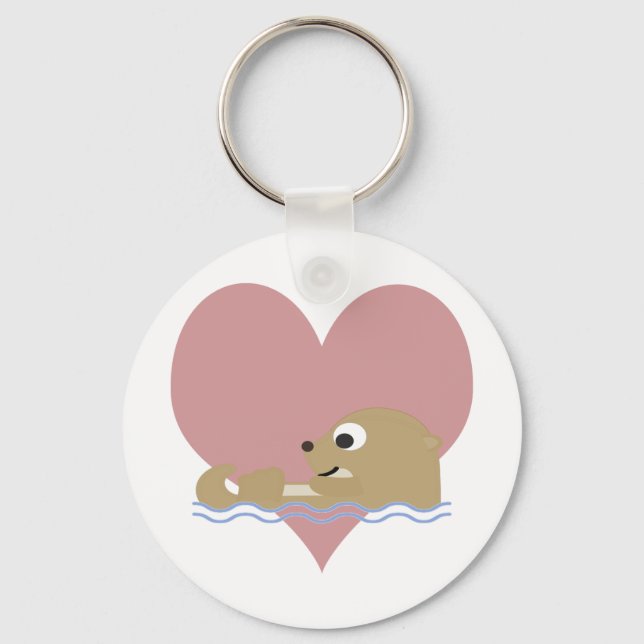 Otter Love Keychain (Front)