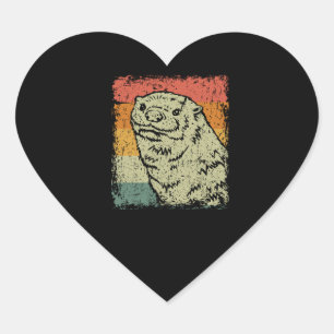 Otter Lovers   Sea Otter Gift Otter Pullover Heart Sticker