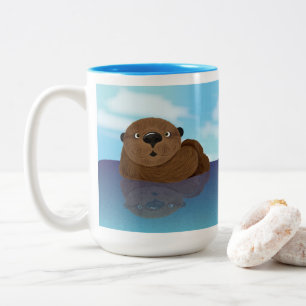 Otter-ly Adorable! Two-Tone Coffee Mug