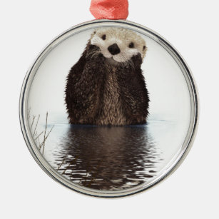 Otter Metal Ornament