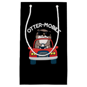 Otter-mobile Funny Animal Car Pun Small Gift Bag