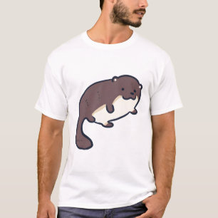 Otter mom Delight � Cute Animal Art T-Shirt