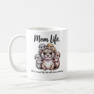 Otter Mom Life Mug - Funny Parenting Coffee Cup