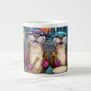 Otter Musicians Large Coffee Mug
