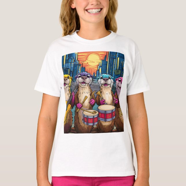 Otter Musicians T-Shirt (Front)
