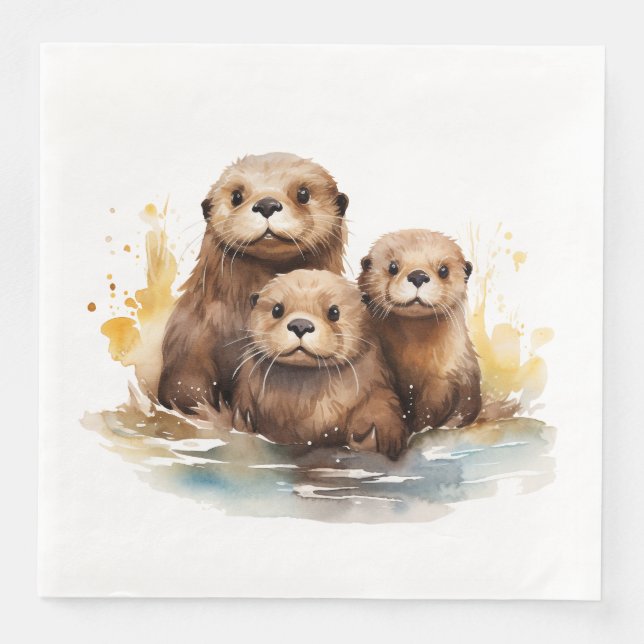 Otter Napkin (Front)