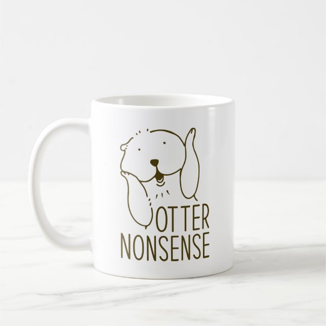 Otter Nonsense Coffee Mug (Left)