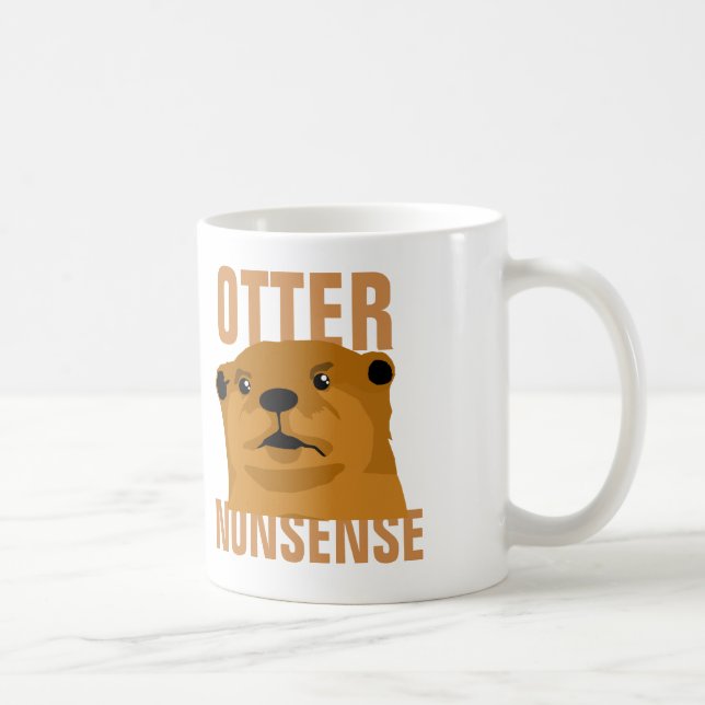 Otter Nonsense Coffee Mug (Right)