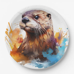 Otter Paper Plate