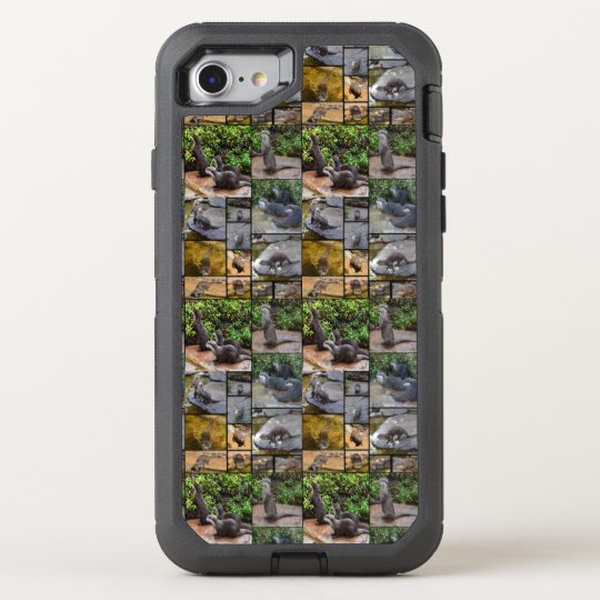 Otter Photo Collage, iPhone Seven Defender Case.