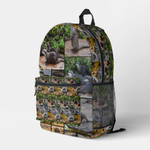 Otter Photo Collage, Printed Backpack