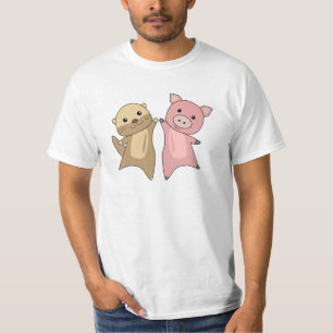 Otter Pig Sweet Animals For Children Animal Lovers T-Shirt