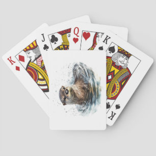 Otter Playing Cards