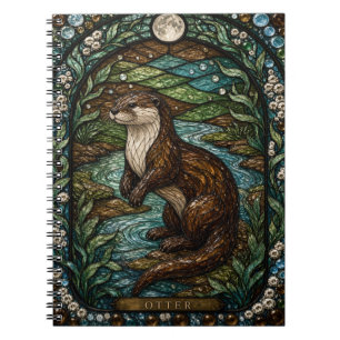Otter River Bend Illumina Stained Glass Notebook
