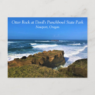 Otter Rock at Devil's Punchbowl State Park, Oregon Postcard
