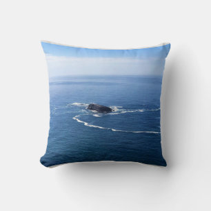 Otter Rock, Cape Foulweather, Newport, Oregon Throw Pillow