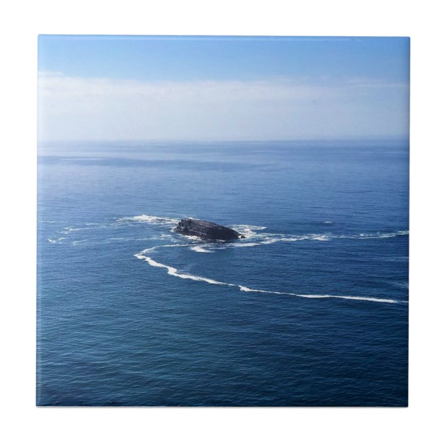 Otter Rock, Cape Foulweather, Newport, Oregon Tile (Front)